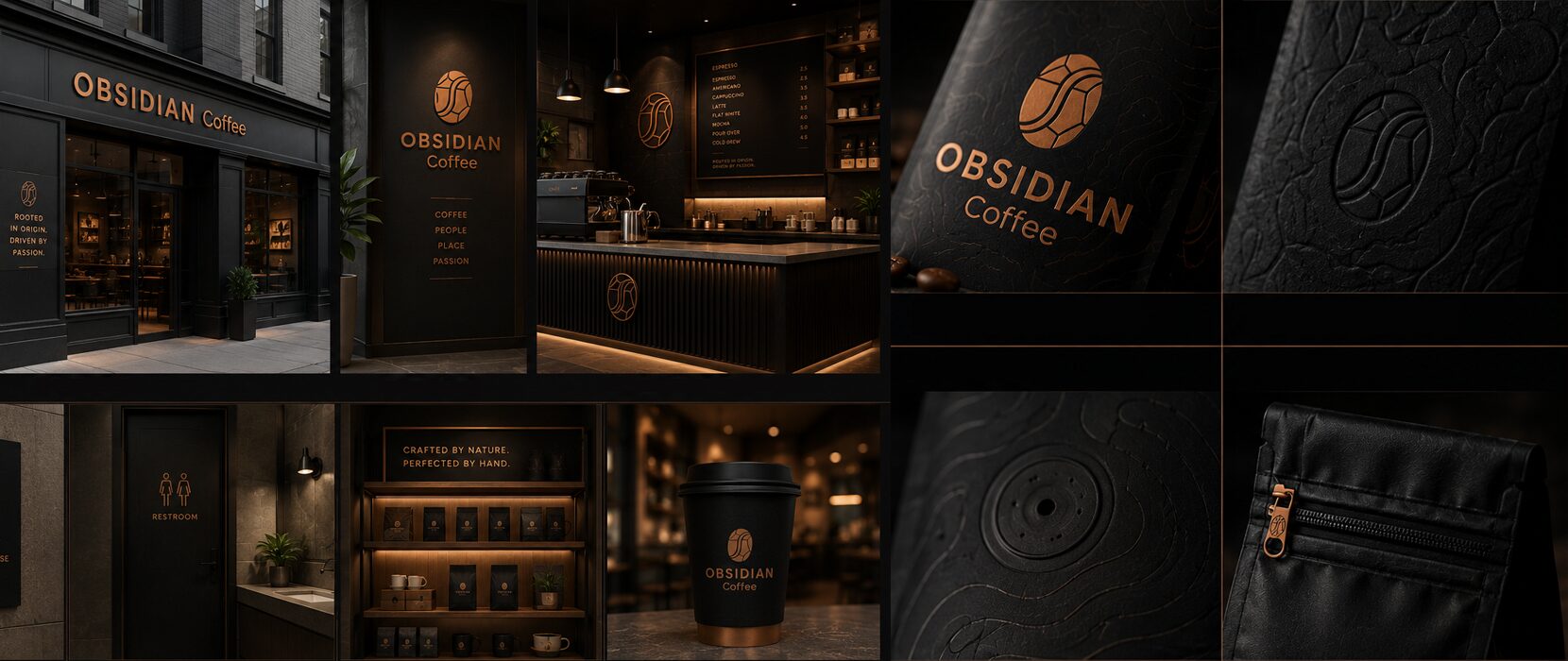 Obsidian Coffee, Brand Identity & Packaging